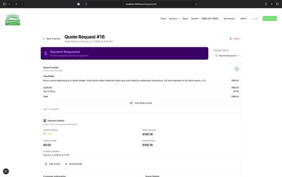 The Admin Side Screenshot 2