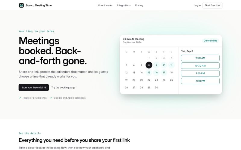Screenshot of bookameetingtime.com
