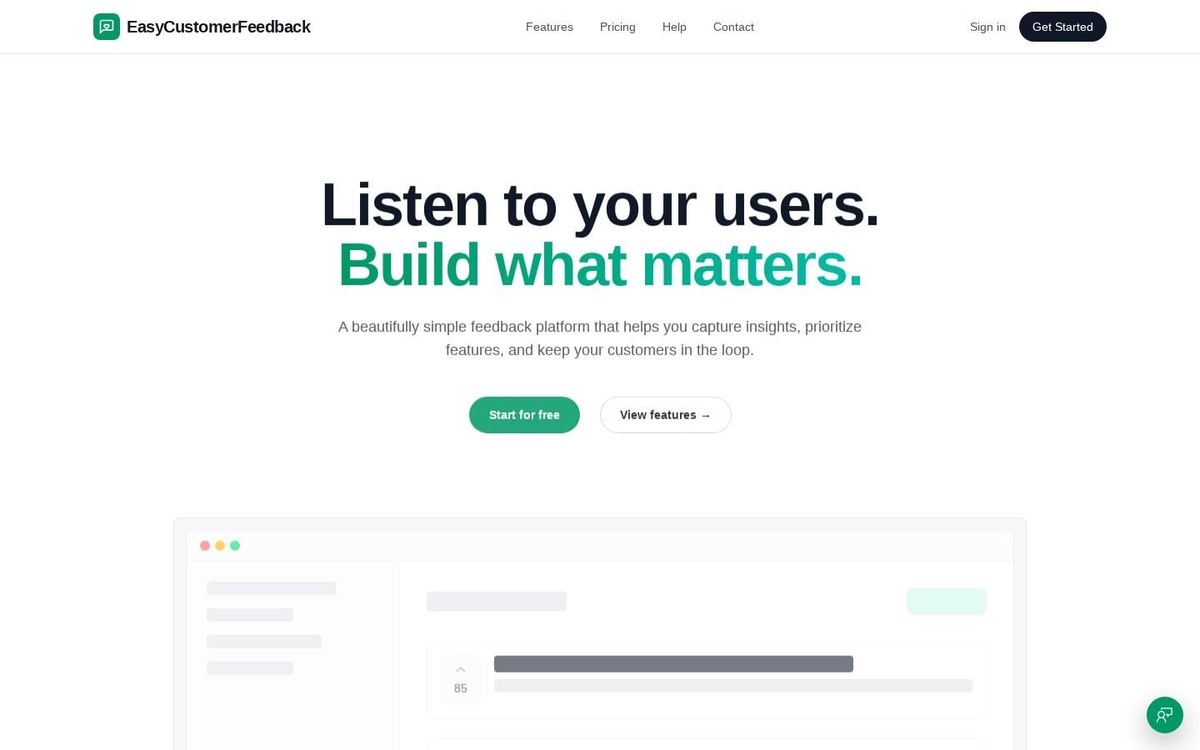 Introducing EasyCustomerFeedback