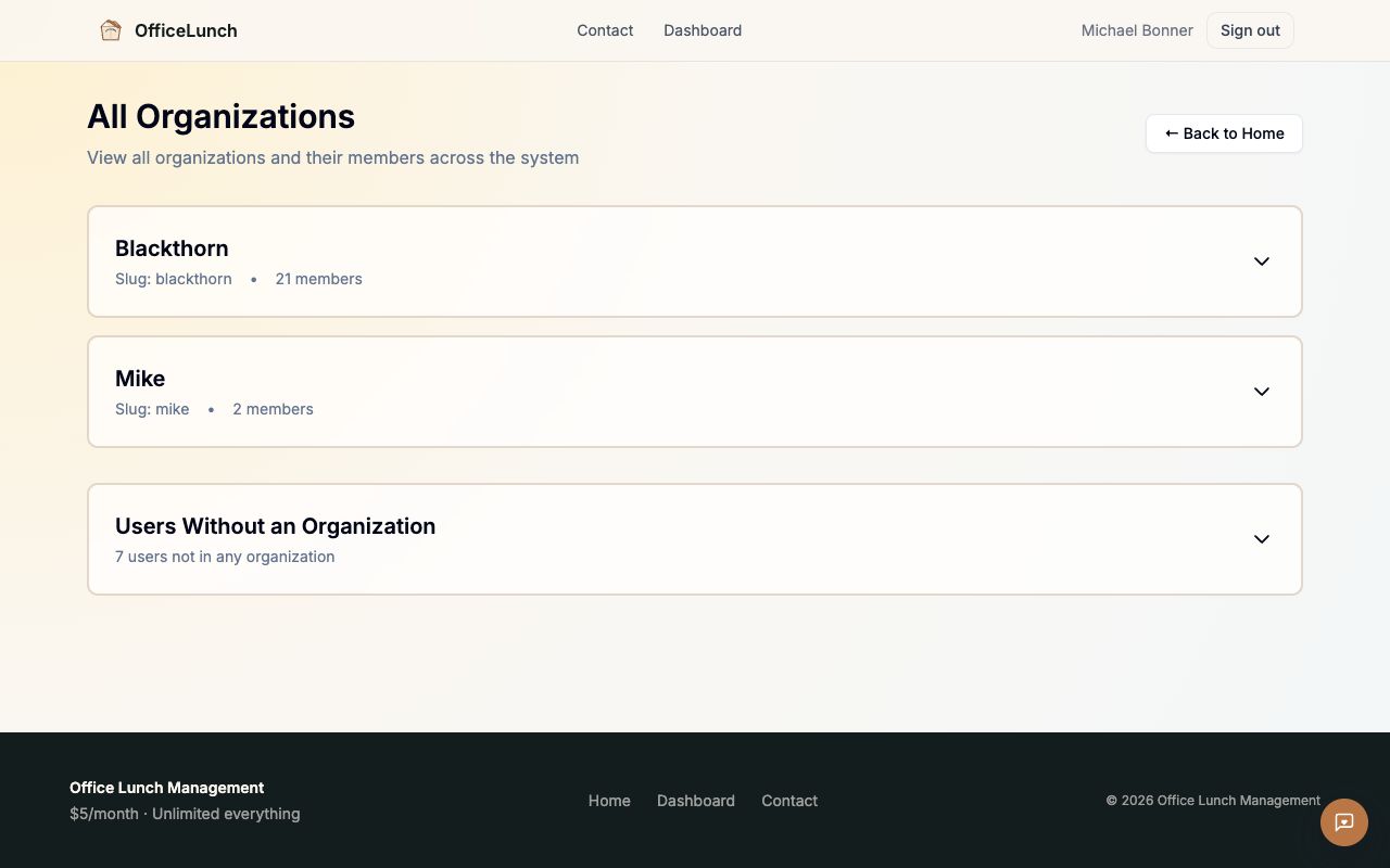 Manage multiple organizations