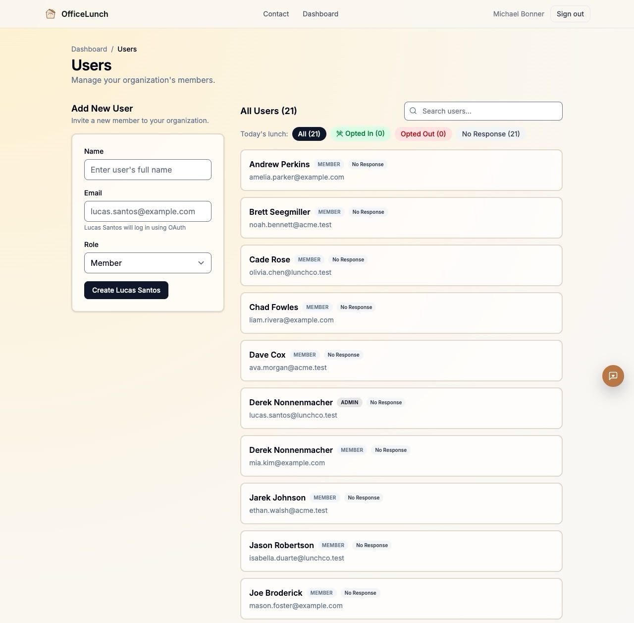 Manage team members and roles