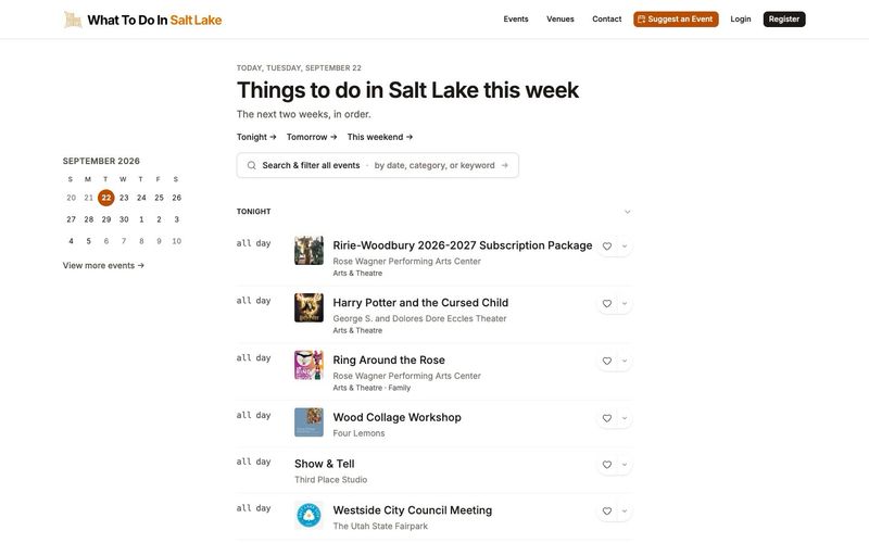 Screenshot of whattodoinsaltlake.com